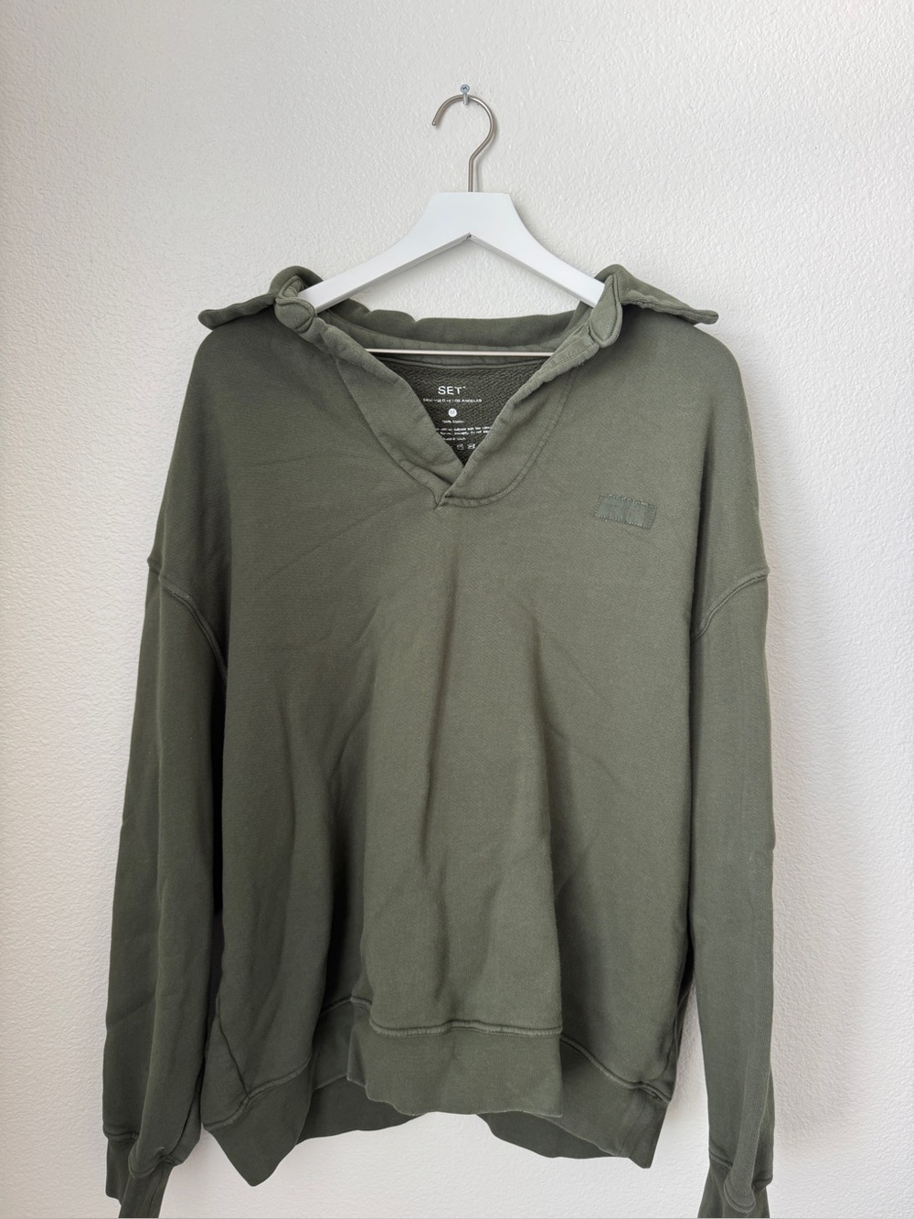 SET Active polo pullover green